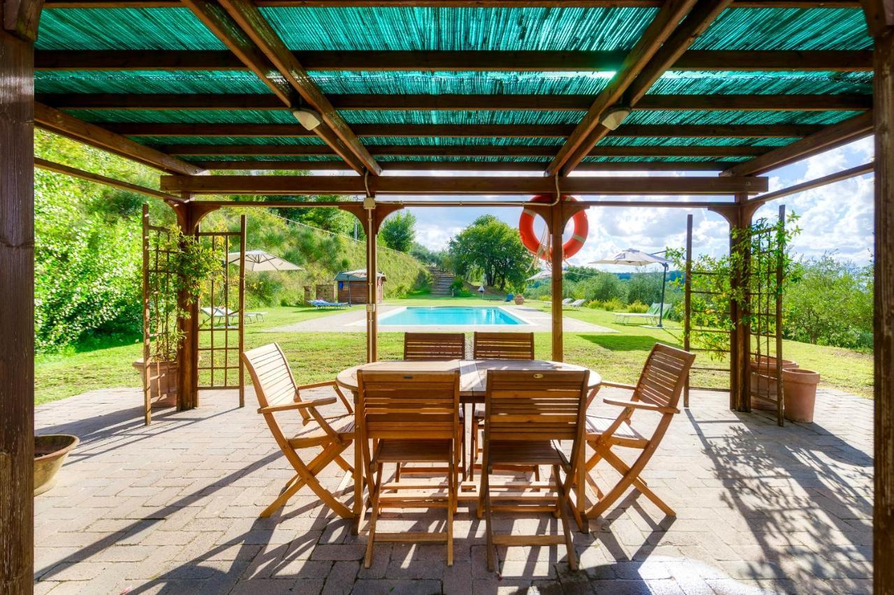Casa Ora D'Oro - Panoramic Views / Pool / Private Garden Villa Trequanda Buitenkant foto