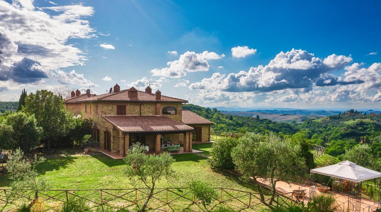 Casa Ora D'Oro - Panoramic Views / Pool / Private Garden Villa Trequanda Buitenkant foto