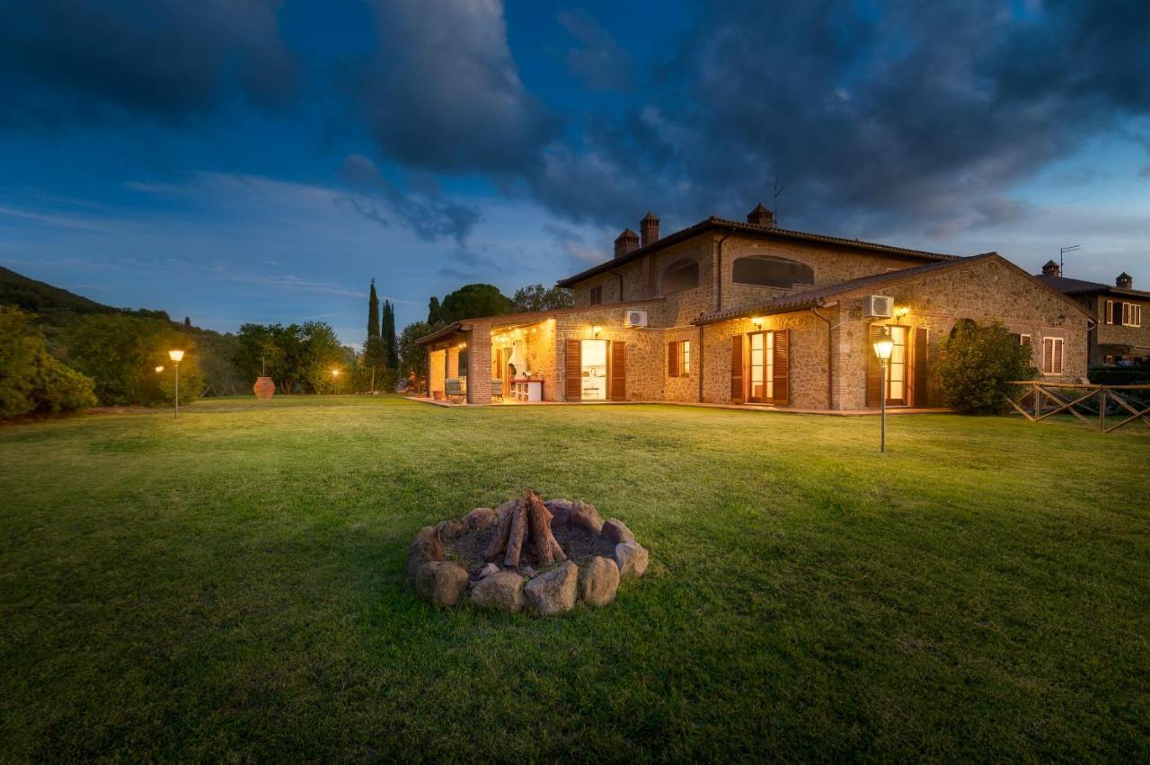 Casa Ora D'Oro - Panoramic Views / Pool / Private Garden Villa Trequanda Buitenkant foto