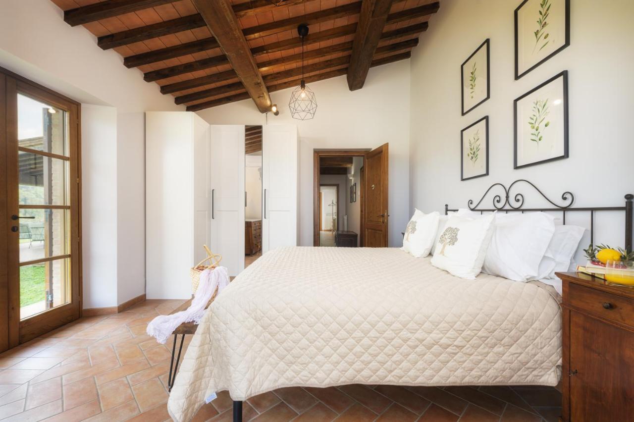 Casa Ora D'Oro - Panoramic Views / Pool / Private Garden Villa Trequanda Buitenkant foto